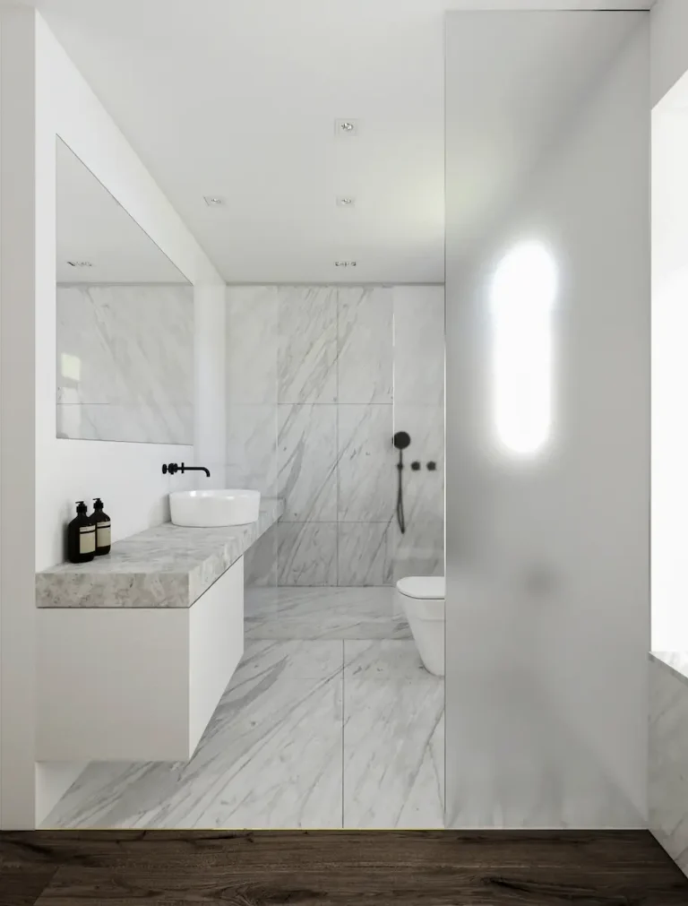 minimalist bathroom design in Sheung Wan