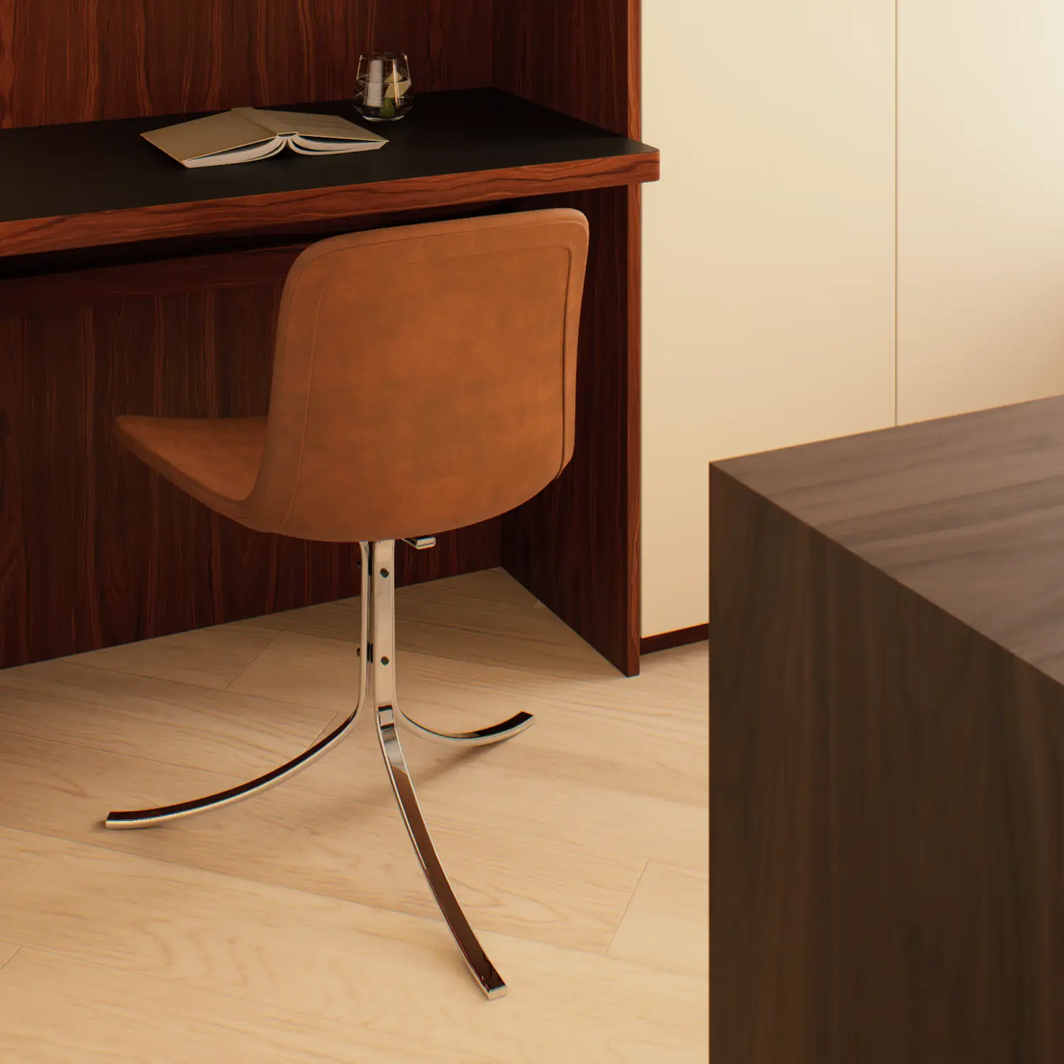 Study room with Mid-Century style Modern